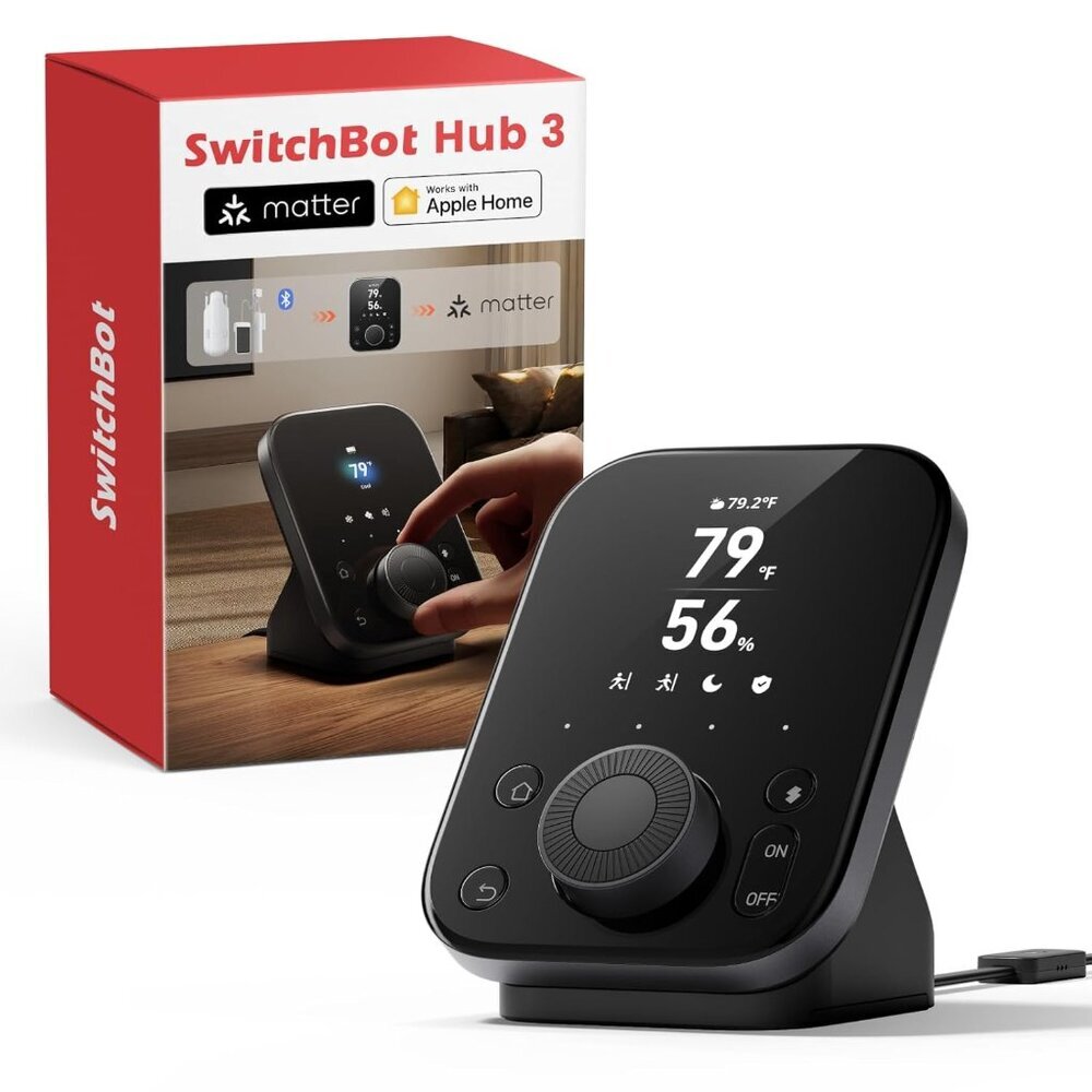 Hub 3 3rd Gen, Smart Home Hub with 2.4" IPS Screen & Knob Control, WiFi Thermome